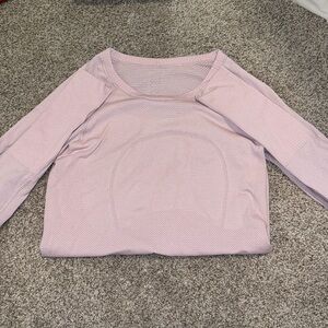Pink lulu lemon long sleeve